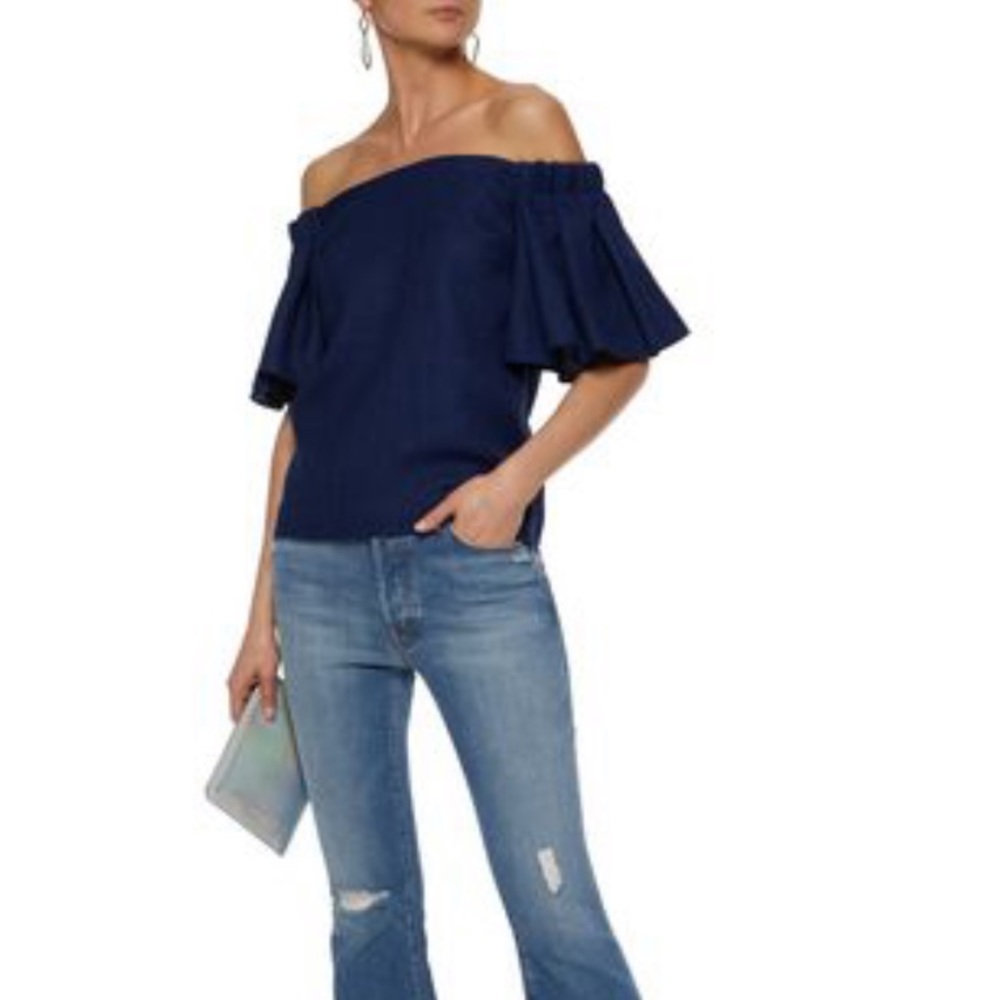 Badgley Mischka Off Shoulder Top